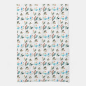 Hühnerhennen Geschirrtuch (Vertikal)