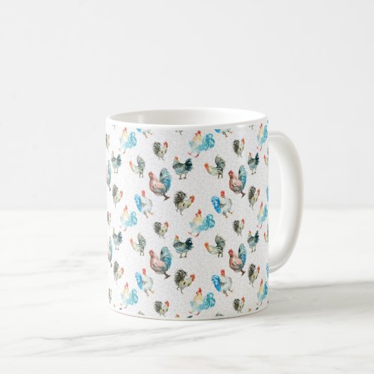 Hühnerhennen Kaffeetasse (VorderseiteRechts)