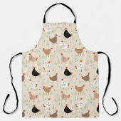 Hühnerhennen Landtiere Hütte Kern Schürze (Vorderseite)