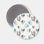 Hühnerhennen Magnet (Vorderseite/Rückseite)