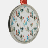 Hühnerhennen Ornament Aus Metall (Rechts)