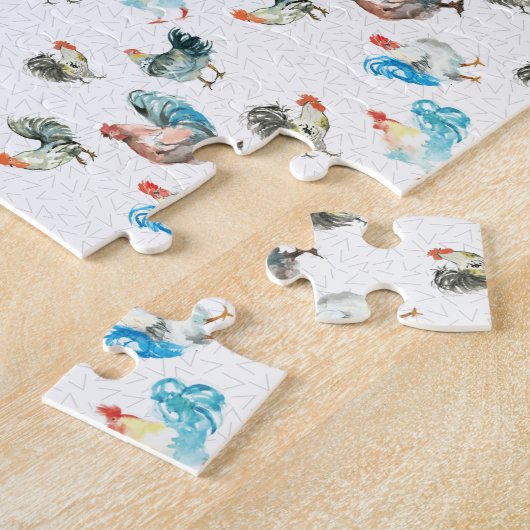 Hühnerhennen Puzzle (Seite)