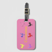 Hühnerhennen Thunder_Cove Gepäckanhänger (Vorderseite Vertikal)