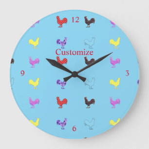 Hühnerhennen Thunder_Cove  Große Wanduhr