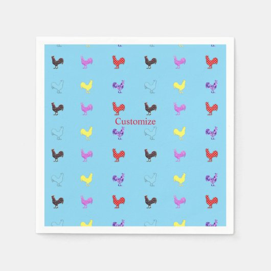 Hühnerhennen Thunder_Cove Serviette (Vorderseite)