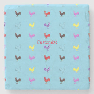 Hühnerhennen Thunder_Cove Steinuntersetzer