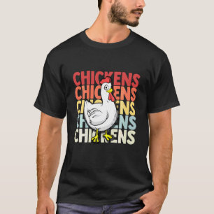 Hühnerherde Ei Henne Landwirt Züchter Hinterhof T-Shirt