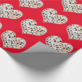 Hühnerherz Geschenkpapier (Ecke)