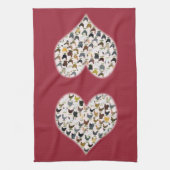 Hühnerherz Geschirrtuch (Vertikal)