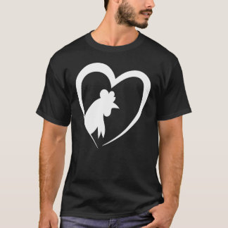 Hühnerherz Merch - Für Hühnerbauern T-Shirt