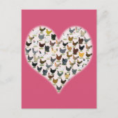 Hühnerherz Postkarte (Vorderseite)