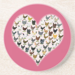 Hühnerherz Sandstein Untersetzer