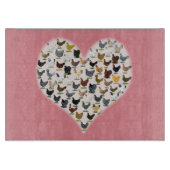 Hühnerherz Schneidebrett (Vorderseite)