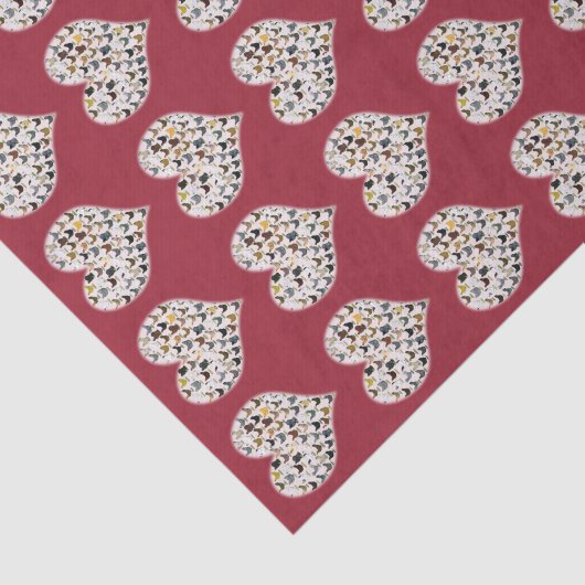 Hühnerherz Seidenpapier (Ausschnitt)