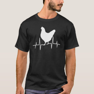 Hühnerherzschlag Hühnerfrequenz mein Herz schlägt T-Shirt