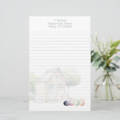 Hühnerhof-Eier-Verkäufer-Linien-Papierwaren Briefpapier (Stehend Vorderseite)