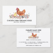 Hühnerhof Frische Eier Visitenkarte (Vorne/Hinten)