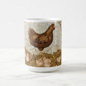 Hühnerhof-Tasse Kaffeetasse (Mittel)