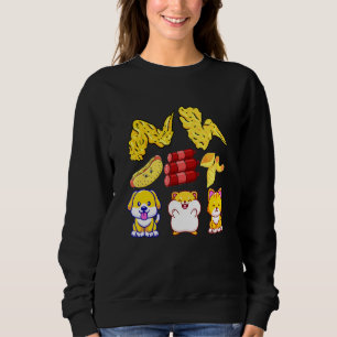 Hühnerhühner-Wing-Hotdog und Bologna für K Sweatshirt