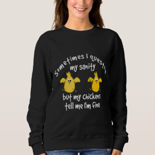 Hühnerhühner Zuchtbetrieb Geflügel Bauer Sweatshirt