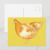 Hühnerhühnerfarm Postkarte (Vorne/Hinten)