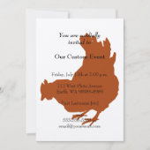 Hühnerhund Einladung (Vorderseite)