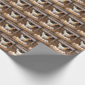Hühnerhunde mit Eiern Geschenkpapier (Ecke)