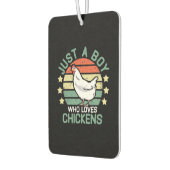 Hühnerjunge, nur ein Junge, der Hühner Liebe Autolufterfrischer (Links)