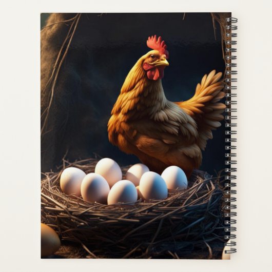 Hühnerkalender Planer (Rückseite)