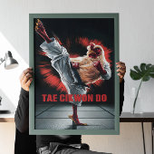 Hühnerkicking Punching Bag Poster