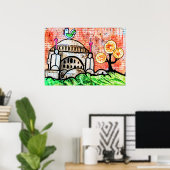 Hühnerkirche Poster (Heimbüro)