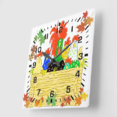 Hühnerklamm-Uhr Quadratische Wanduhr (Winkel)