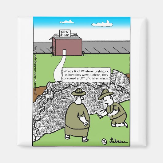 Hühnerknochen überraschend Finale+Adresse+Dialog Magnet (Vorne)