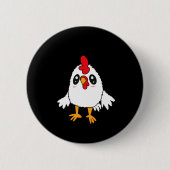 Hühnerknopf Button (Vorderseite)