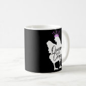 Hühnerkönigin des Coop Chicken Mama Bauer Kaffeetasse (VorderseiteRechts)
