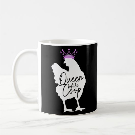 Hühnerkönigin des Coop Chicken Mama Bauer Kaffeetasse (Links)