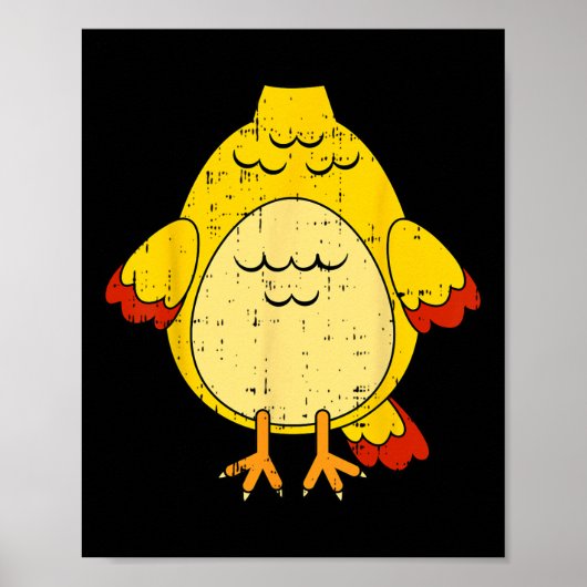 Hühnerkostüm Niedlich leicht TierHalloween-Geschen Poster (Vorne)