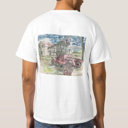Hühnerkratzer T-Shirt (Rückseite)