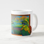Hühnerkreis-Tasse Jumbo-Tasse (Vorderseite Rechts)