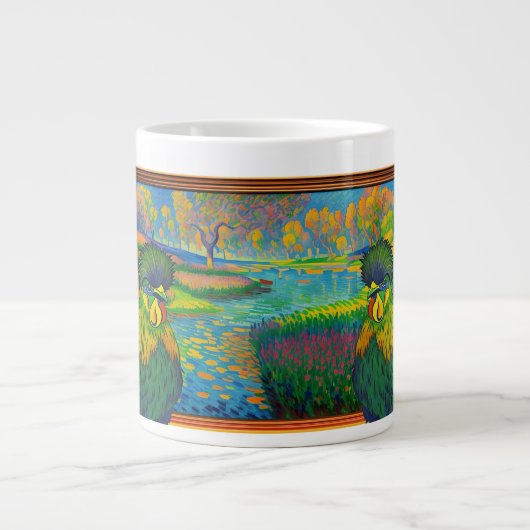Hühnerkreis-Tasse Jumbo-Tasse (Vorderseite)