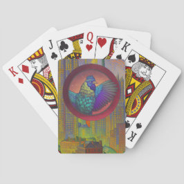 Hühnerkreisdesign Spielkarten