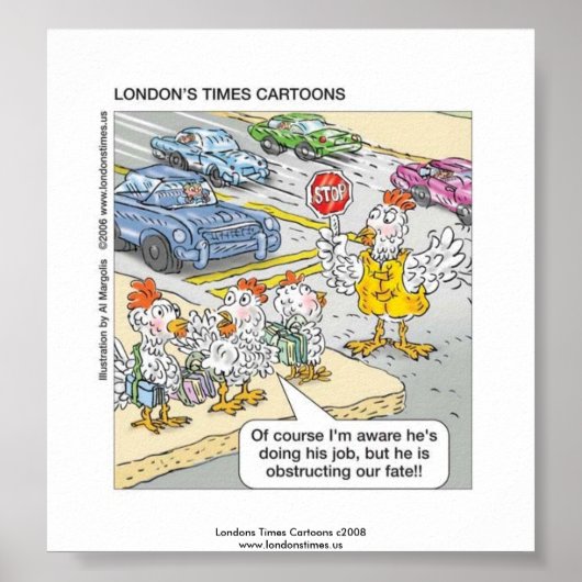 Hühnerkreuz Poster (Vorne)