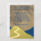 Hühnerkuchen in Liebe Mondhochzeit Einladung (Rückseite)