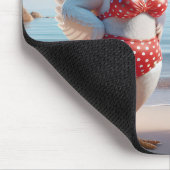 Hühnerkuchen mit Swimsumpfen Mousepad (Ecke)