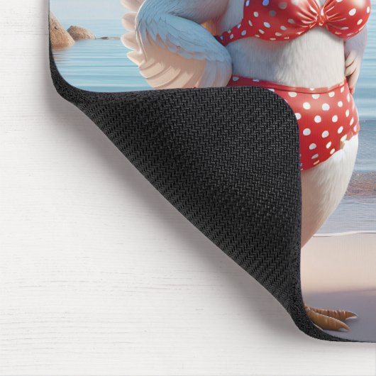 Hühnerkuchen mit Swimsumpfen Mousepad (Ecke)