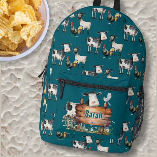 Hühnerkühe Personalisierte Kinder Rucksack