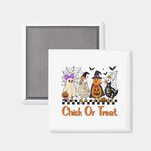 Hühnerküken oder Leckerei Weihnachtskostüm Weit Magnet (Vorderseite/Rückseite)