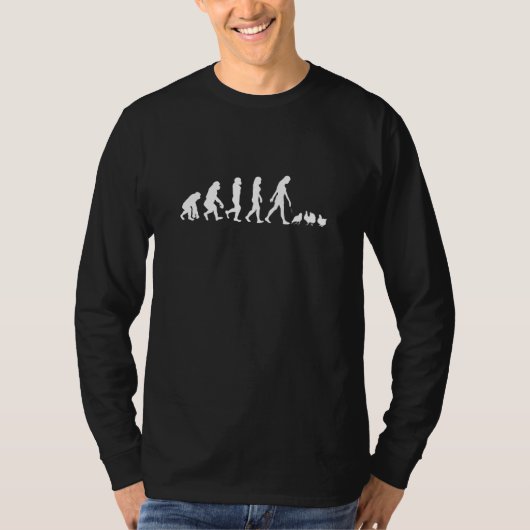 Hühnerlady Evolution Hühnerfarm T-Shirt (Vorderseite)