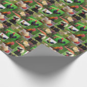 Hühnerlager Geschenkpapier (Ecke)