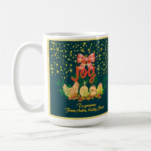 Hühnerland Weihnachten  Kaffeetasse (Links)